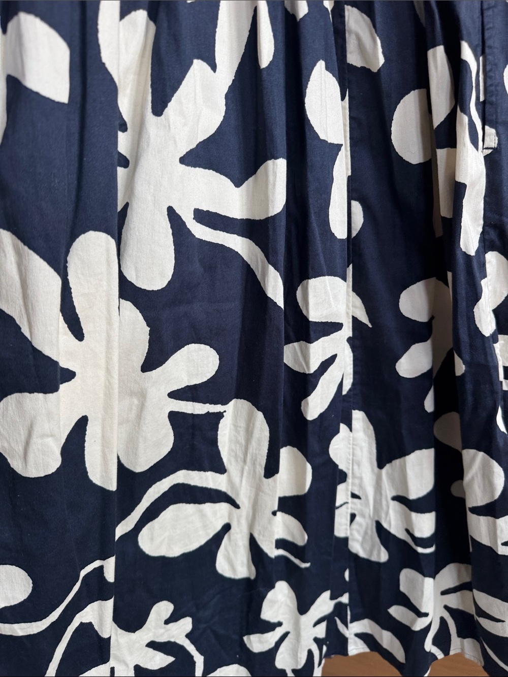 NIC+ZOE Navy and Cream Glowing Flower Sarah Dress - Picture 8 of 11